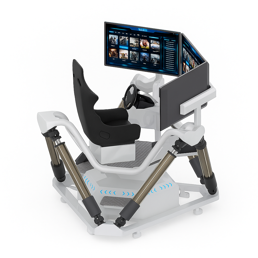ApexForge Velo-4D Compact Motion Racing Simulator — Future Home Sync